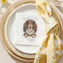 Bebidas de Casamento de Dachshund Tropical Por Min