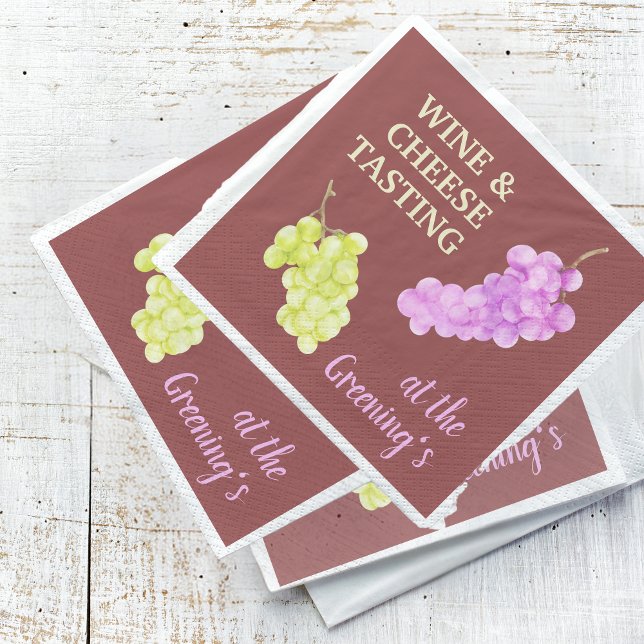 Guardanapo De Papel Bebidas do partido vinho e queijo fazem papel Nápo (Criador carregado)