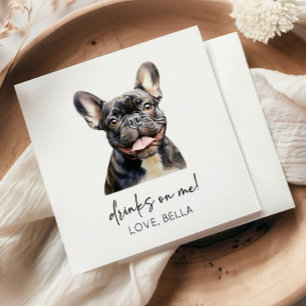 Guardanapo De Papel Bebidas Em Mim! Casamento com animais de estimação
