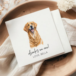 Guardanapo De Papel Bebidas Em Mim! Casamento com animais de estimação