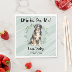 Guardanapo De Papel Bebidas em mim! Casamento de Animais de Companhia