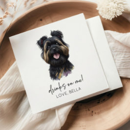 Guardanapo De Papel Bebidas Em Mim! Casamento de Cães Affenpinscher