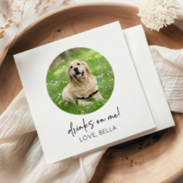 Guardanapo De Papel Bebidas Em Mim! Casamento de Pet de Gato de Cachor