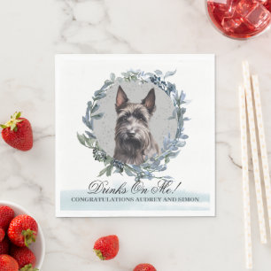 Guardanapo De Papel Bebidas Em Mim! Terrier Dog animal de estimação
