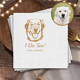 Guardanapo De Papel Bebidas Nos Pets Casamento De Desenho De Mão Perso