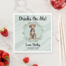 Guardanapo De Papel Bebidas Por Minha Conta! Airedale Terrier Foto de