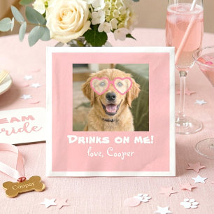 Guardanapo De Papel Bebidas por Minha Conta Foto Moderna de Cachorro F