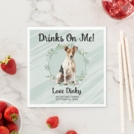 Guardanapo De Papel Bebidas Por Minha Conta! Smooth Fox Terrier Cão ca