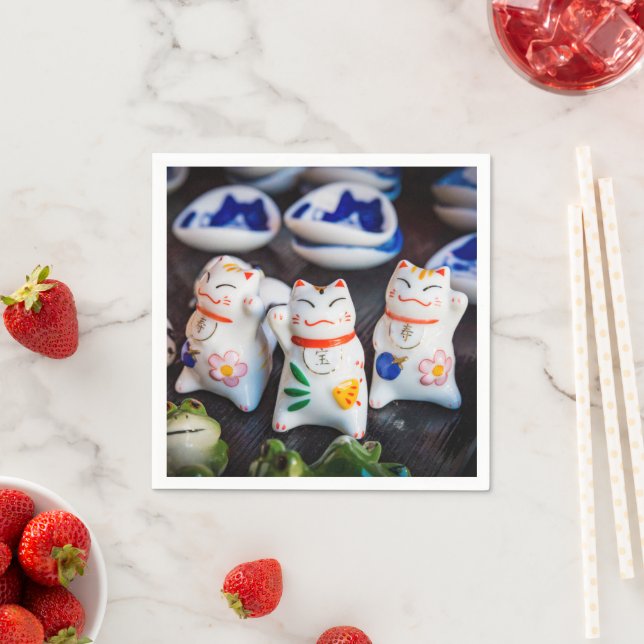 Guardanapo De Papel Beckoning - figurinos de gatos (Insitu)