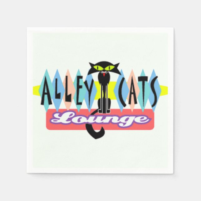 Guardanapo De Papel "Beco Cat Lounge" (Frente)