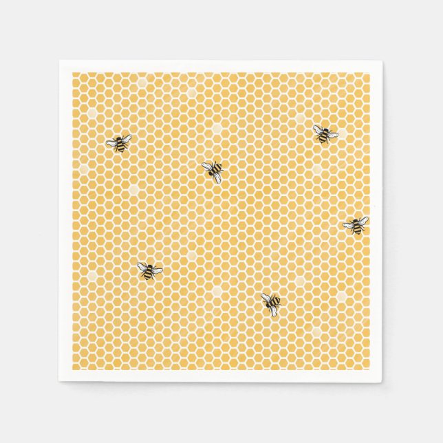 Guardanapo De Papel Bee Tea Party Napkin (Frente)