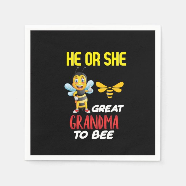 Guardanapo De Papel Beekeeper Art Excelente Vovó Para Abelha (Frente)
