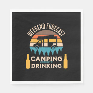 Guardanapo De Papel Beer Camping With Beer Birthday