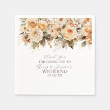 Bege Floral Botânico Neutro Casamento Marrom