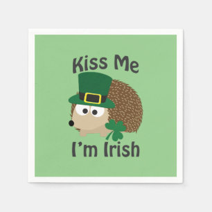 Guardanapo De Papel Beije-me Eu Sou Oouriço Irlandês