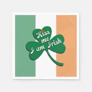 Guardanapo De Papel Beije-me que eu sou irlandês