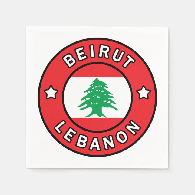 Guardanapo De Papel Beirute Líbano (Frente)