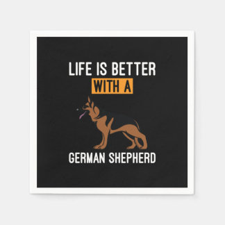 Guardanapo De Papel Bekeeper Art Com Um German shepherd