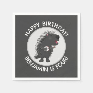 Guardanapo De Papel Bela animação de aniversário personalizada