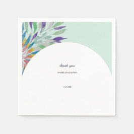 Guardanapo De Papel Bela Bela Arte de Aquarela Colorida