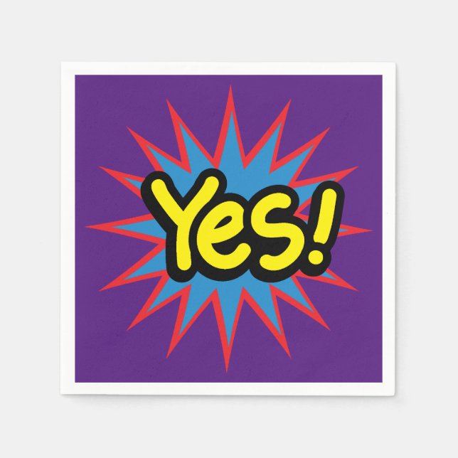 Guardanapo De Papel Bela Pop de Diversão Sim (Frente)