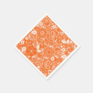 Guardanapo De Papel Belezas Botânicas - Partido de Papel Laranja Napki