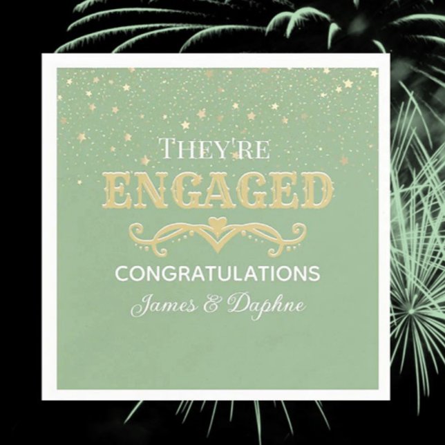 Guardanapo De Papel Belo noivado PERSONALIZADO  (Criador carregado)