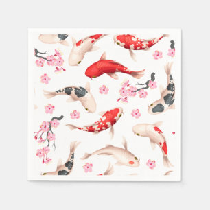 Guardanapo De Papel Belo peixe Red Koi