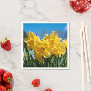 Guardanapo De Papel Belos Daffodilos Amarelos