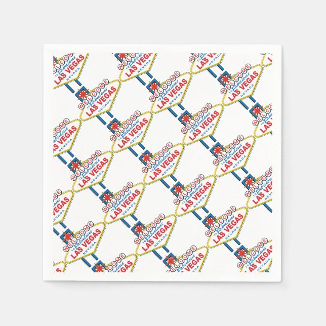 Guardanapo De Papel Bem-vindo a Las Vegas (Frente)