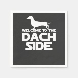 Guardanapo De Papel Bem-Vindo Ao Lado Do Dachshund