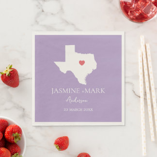 Guardanapo De Papel Bem-vindo ao Texas Wedding Party Custom
