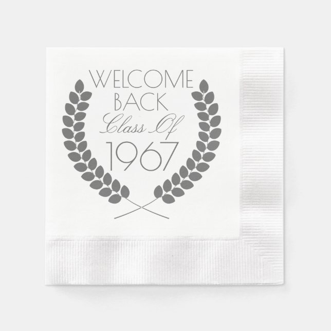 Guardanapo De Papel Bem-vindo De Volta Classe (Frente)