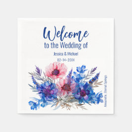 Guardanapo De Papel 💍 Bem-vindos Cornflower e Lavanda