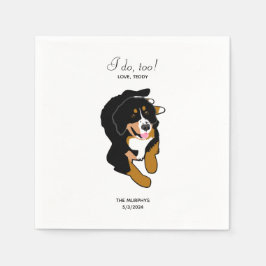 Guardanapo De Papel Bernese Mountain Dog Casamento Cocktail Napkins