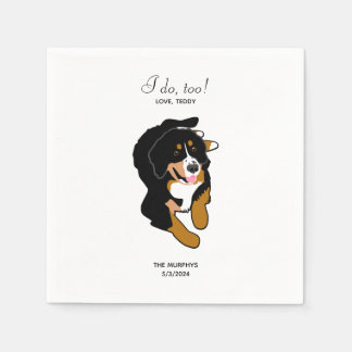 Guardanapo De Papel Bernese Mountain Dog Casamento Cocktail Napkins