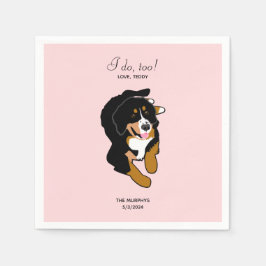 Guardanapo De Papel Bernese Mountain Dog Casamento Cocktail Napkins