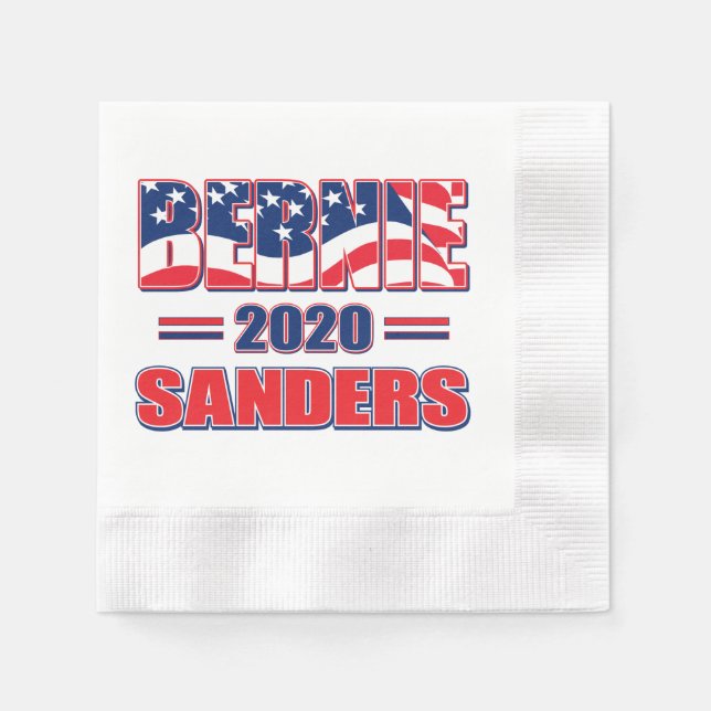 Guardanapo De Papel Bernie Sanders para Presidente em 2020 (Frente)