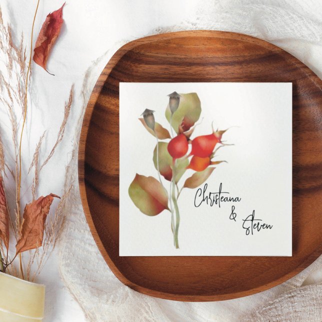 Guardanapo De Papel Berries e Folhas de Água (Criador carregado)