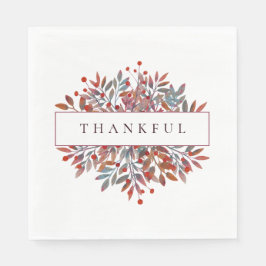 Guardanapo De Papel Berries e Folhas de Bordo Personalizáveis