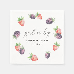 Guardanapo De Papel Berries - Revolução de Gênero. Menina ou Menino