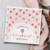 Berry First Birthday primeiro aniversario Strawber