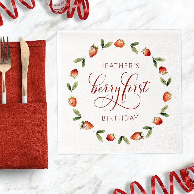 Guardanapo De Papel Berry Primeiro (Berry First Napkins
)