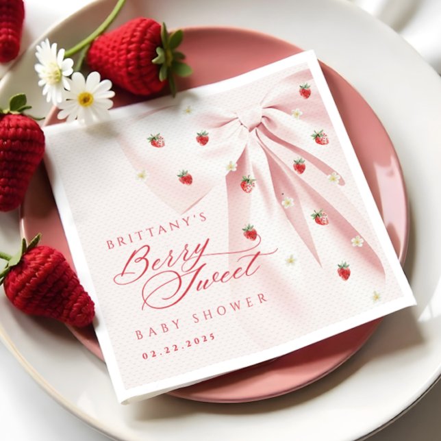 Guardanapo De Papel Berry Sweet Pink Arco Napkins (Criador carregado)