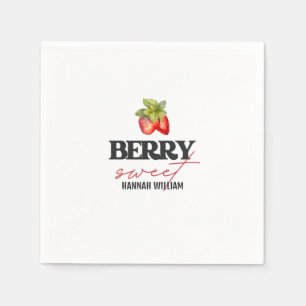 Guardanapo De Papel Berry Sweet Strawberry Chá de fraldas