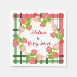 Guardanapo De Papel Berry Sweet Strawberry Party