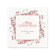 Berry Vermelho Natural Russo Feliz Natal