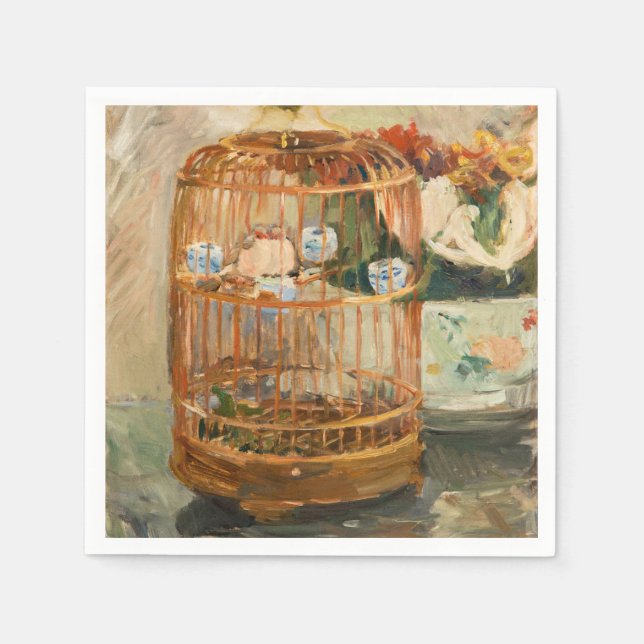 Guardanapo De Papel Berthe Morisot - A Gaiola (Frente)