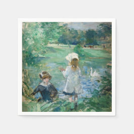 Guardanapo De Papel Berthe Morisot - Ao lado de um lago