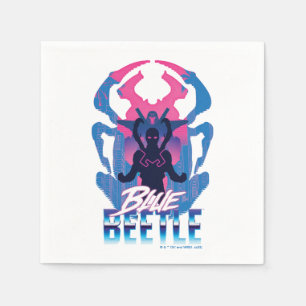 Guardanapo De Papel Besouro Azul Retrowave Versus Gráfico